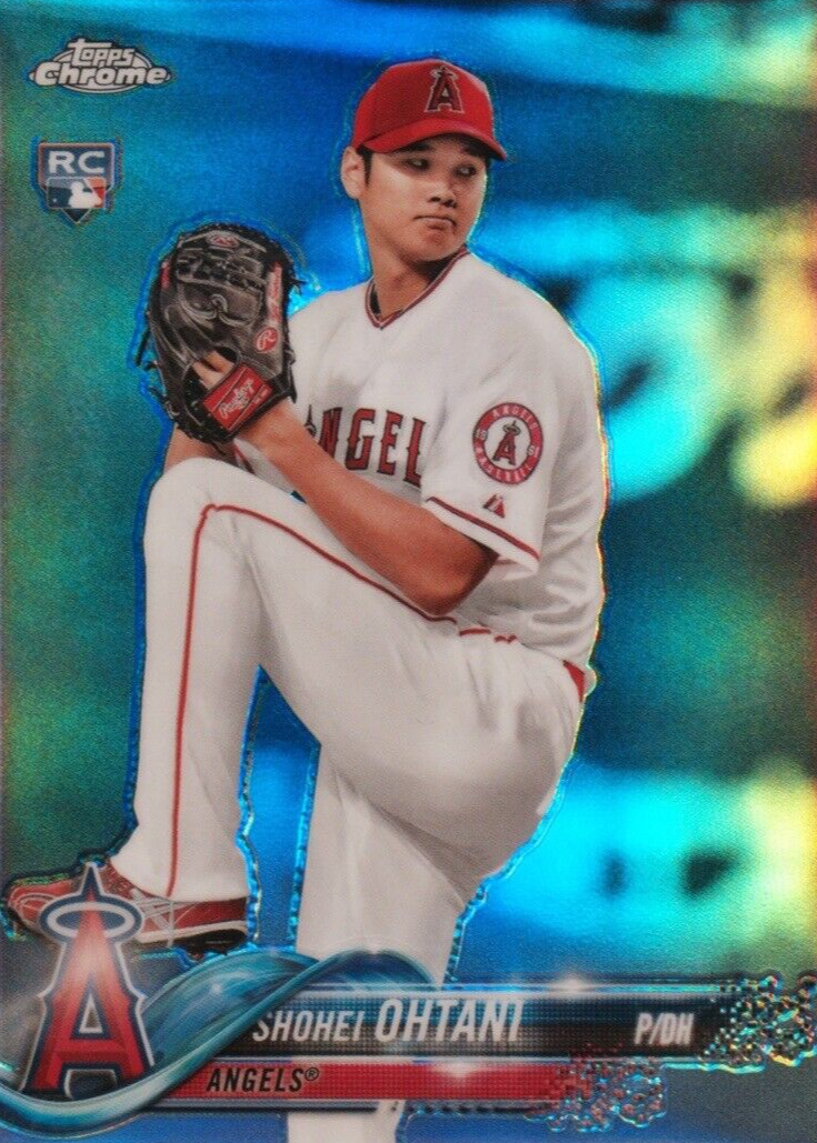 Shohei Ohtani 2018 Topps Chrome #150 Refractor (Pitching) PSA 