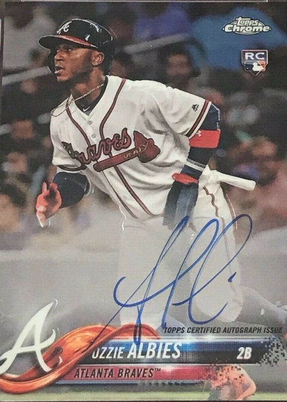 Ozzie Albies 2018 Topps Chrome Rookie Auto #RA-OA Price Guide