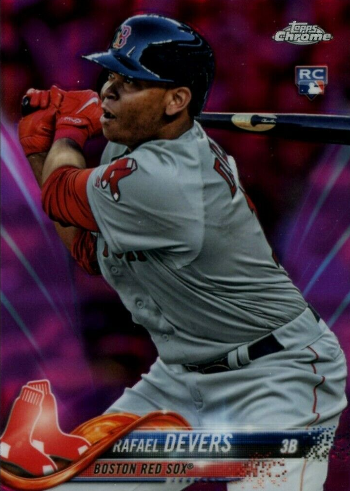 Rafael Devers 2018 Topps Chrome #25 Pink Refractor Price