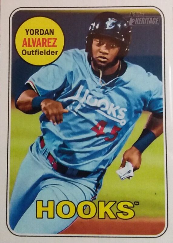 Yordan Alvarez 2018 Topps Heritage Minor League #111 Base SGC 9.5