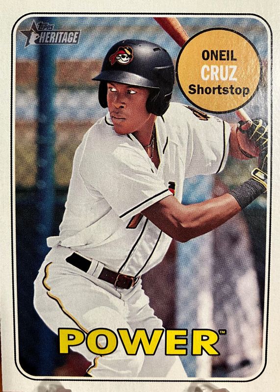 Oneil Cruz 2018 Topps Heritage Minor League #20 Base RAW