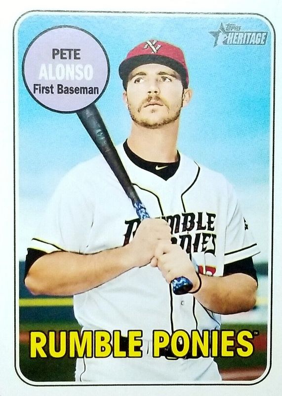 Pete Alonso 2018 Topps Heritage Minor League #108 Base RAW