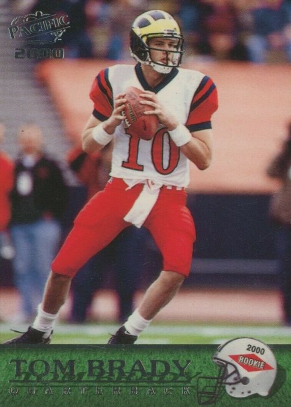 Tom Brady 2000 Pacific #403 Base Rookie RAW