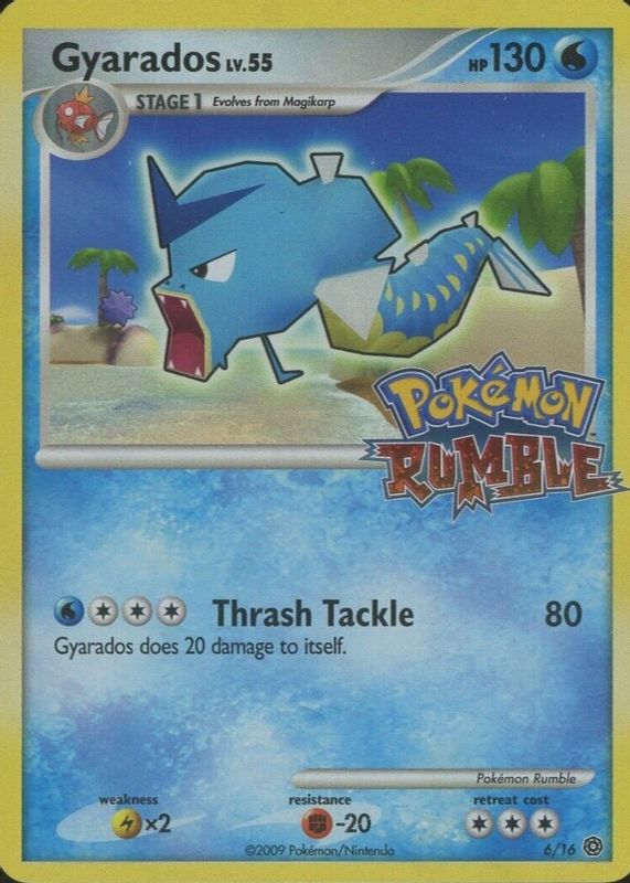 Gyarados 2009 Rumble #6/16 Base PSA 7