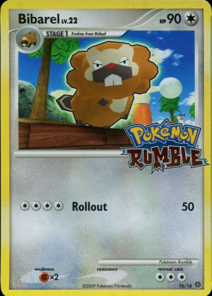 bibarel pokemon card value 2009 Rumble #16/16 Base Price Guide Stage 1 Form Bibarel #GG25 Prices | Pokemon