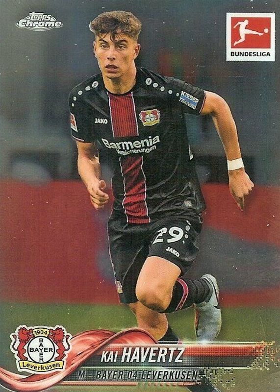 Kai Havertz 2018 Topps Chrome Bundesliga Base Rookie PSA 9