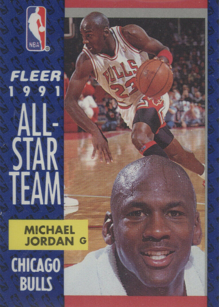 Michael Jordan 1991 Fleer #211 All-Star Price Guide - Sports Card 