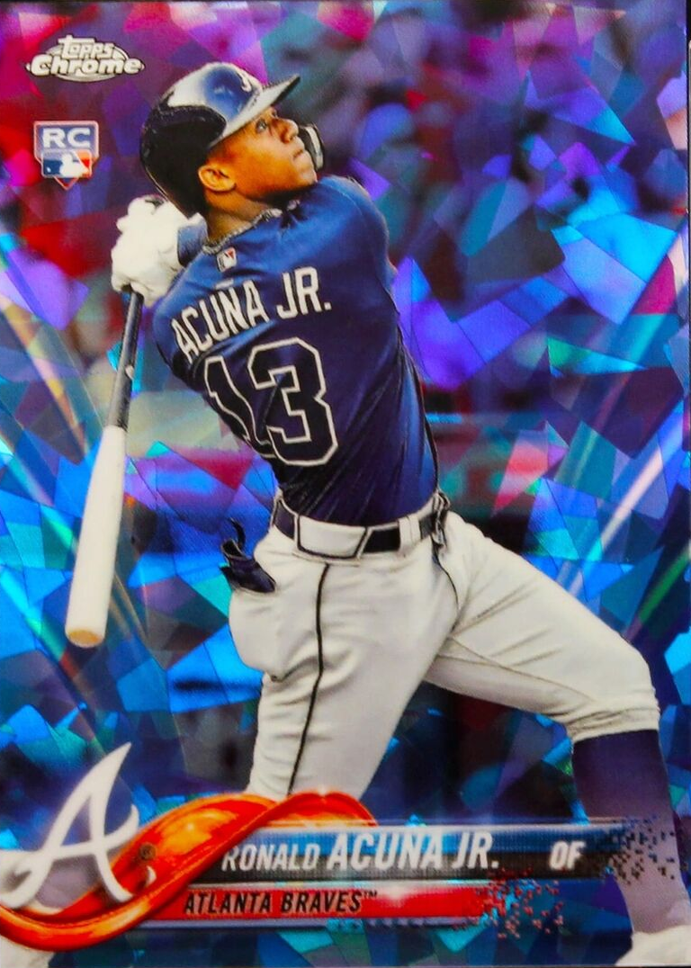 Ronald Acuna Jr. 2018 Topps Chrome Sapphire Edition #698 Base 