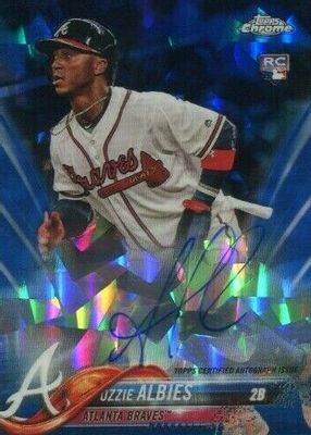 Ozzie Albies 2018 Topps Chrome Sapphire Edition #AC-OA Rookie 