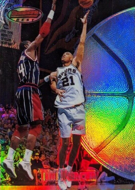 Tim Duncan 1997 Bowman's Best #106 Refractor Rookie SGC 10