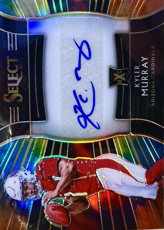 Kyler Murray 2018 Select #321 XRC Prizm Autographs - Tie-Dye /25 RAW