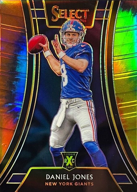 Daniel Jones 2018 Select #302 XRC Prizm - Tie-Dye /25 PSA 10