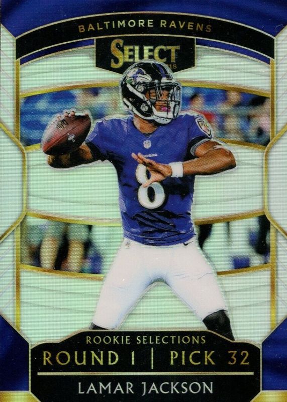 Lamar Jackson 2018 Select #RS-12 Rookie Selections - Silver PSA 10