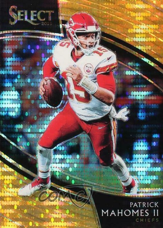 Patrick Mahomes II 2018 Select #232 Field Level FOTL Neon Orange Pulsar /9 PSA 10