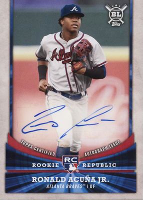 2018 Topps Big League #RR-RA Rookie Republic Autographs