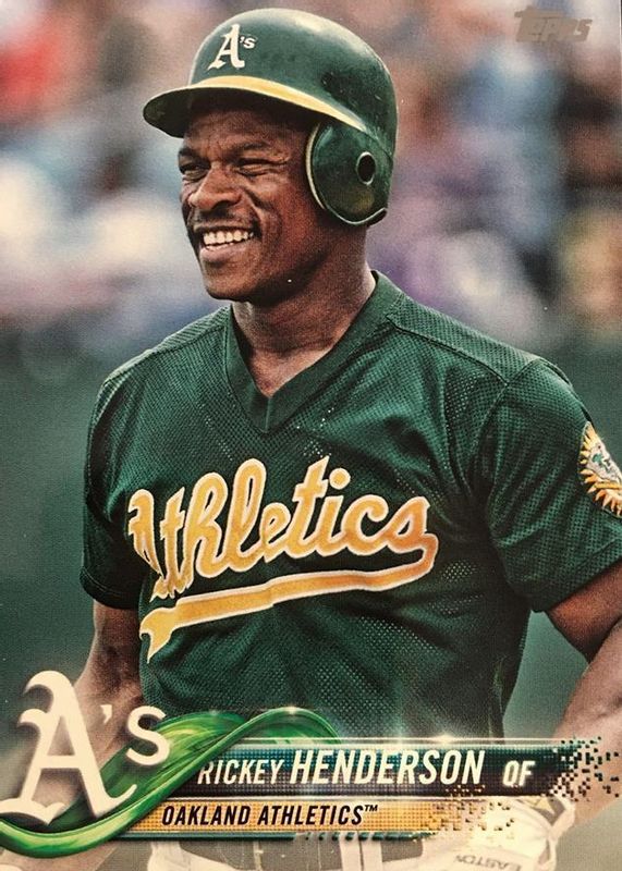 Rickey Henderson 2018 Topps Update #US121 SP Variation SGC 10