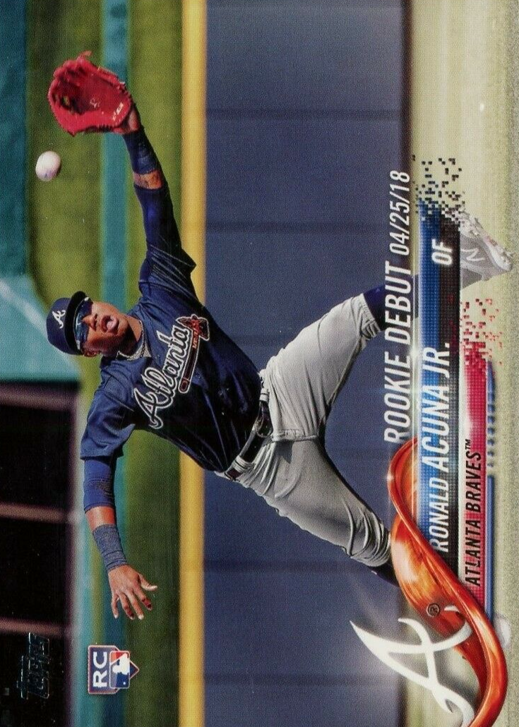 Ronald acuna jr ルーキーカード 47_91_5_US252_Rookie_Debut
