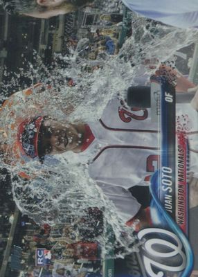 2018 Topps Update #US300 SSP Variation (Gatorade Bath)