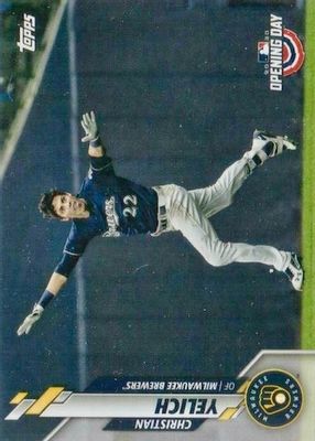 2020 Topps Opening Day #163 SP Variation (Running With Arms Out)