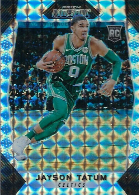 Jayson Tatum 2017 Prizm Mosaic #20 Base Rookie SGC 9.5