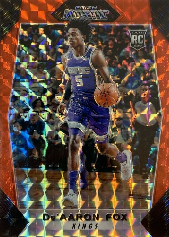 De'Aaron Fox 2017 Prizm Mosaic #40 Orange Price Guide