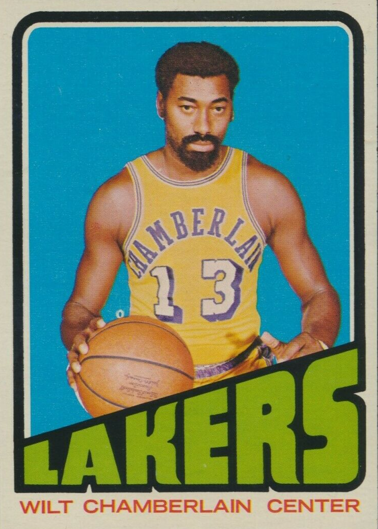 1972/73 Wilt Chamberlain, retailer Topps Basketball, Card # 1, Lakers