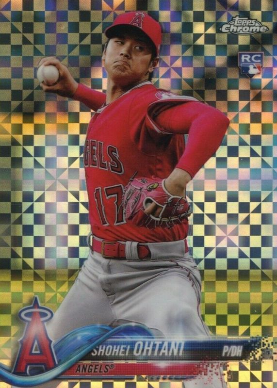 Shohei Ohtani 2018 Topps Chrome Update #HMT1 X-Fractor /99 Rookie PSA 9