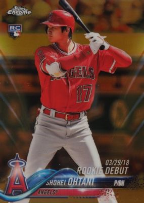 2018 Topps Chrome Update #HMT32 Rookie Debut - Gold Refractor /50