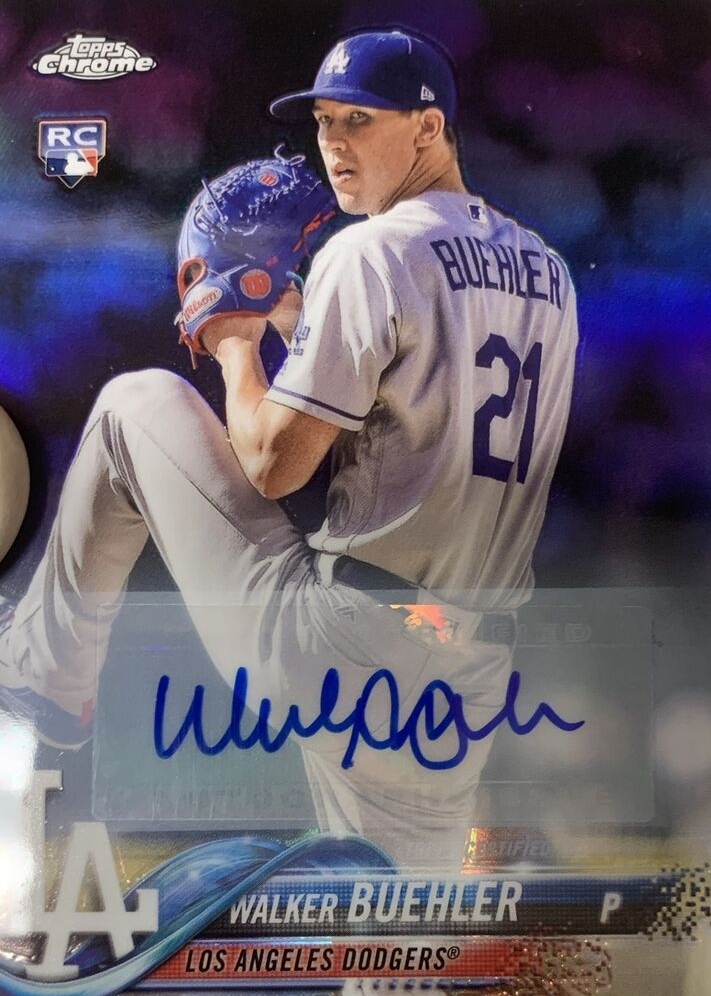 Walker Buehler 2018 Topps Chrome Update #HMT19 Autographs 