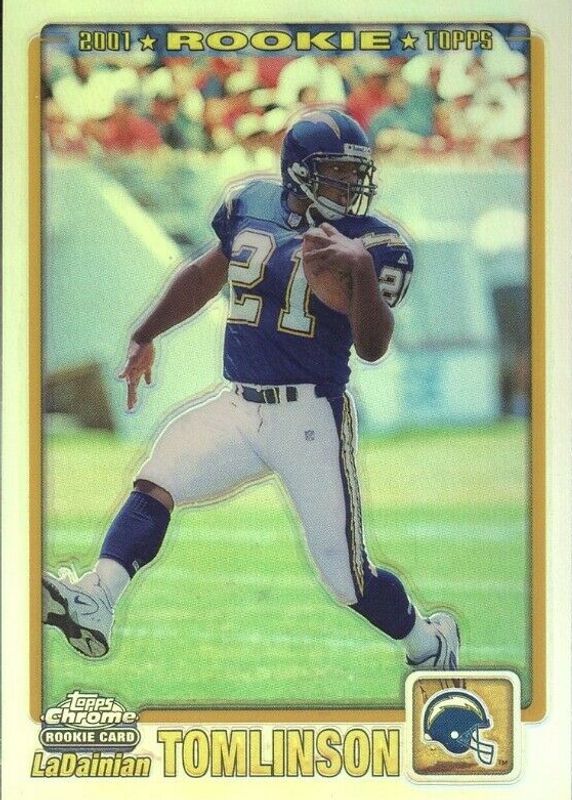 LaDainian Tomlinson 2001 Topps Chrome #221 Refractor /999 Rookie SGC 10