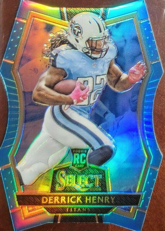 Derrick Henry 2016 Select #167 Premier Level Light Blue Die-Cut /125 Rookie PSA 10