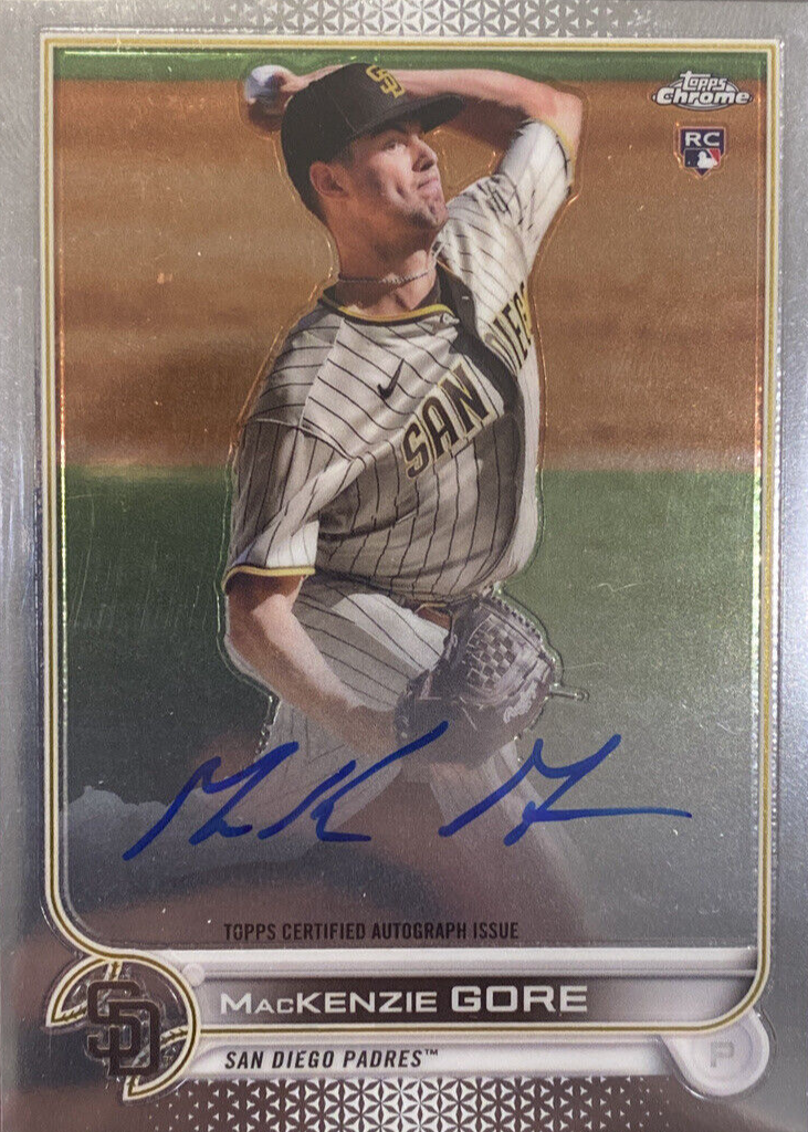 MacKenzie Gore 2022 Topps Chrome #RA-MG Rookie Auto Price Guide 