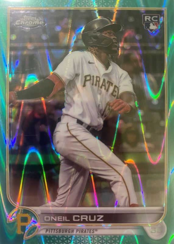 Oneil Cruz 2022 Topps Chrome #128 Aqua Lava Refractor /199 Rookie BGS 10 PRISTINE