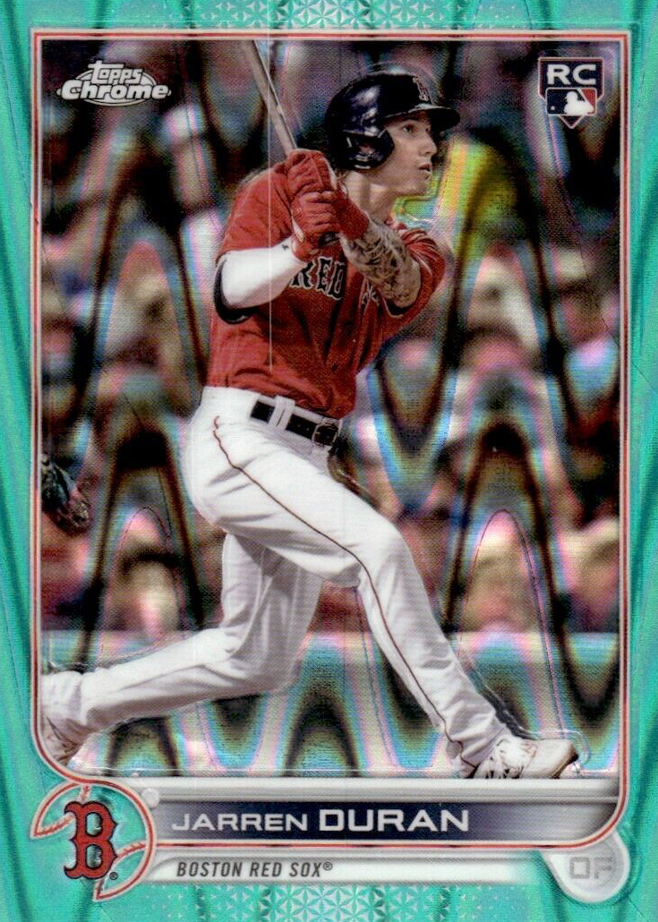 Jarren Duran 2022 Topps Chrome #113 Aqua Lava Refractor /199 Price