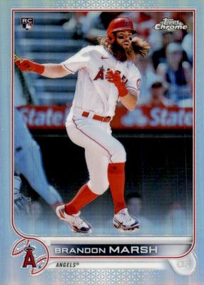 Brandon Marsh 2018 Bowman Chrome #BCPA-BM Prospect Auto