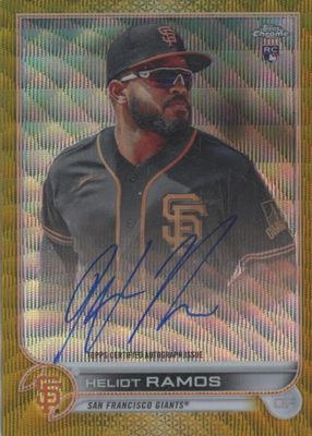 2022 Topps Chrome #RA-HR Rookie Auto - Gold Wave Refractor /50