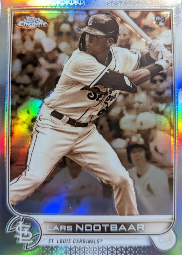 Lars Nootbaar 2022 Topps Chrome #19 Sepia Refractor PSA 10 