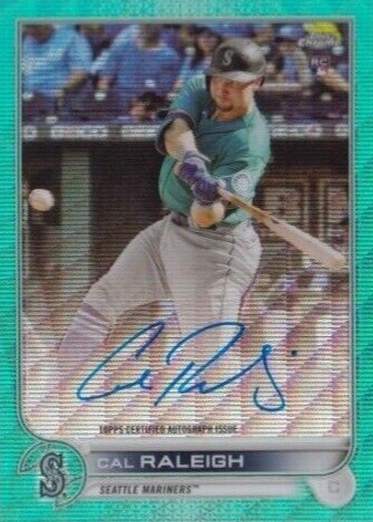 大谷翔平2022 Bowman Chrome Aqua Ray Wave Shohei Ohtani 2022 Bowman Chrome Aqua Raywave Refractor /199