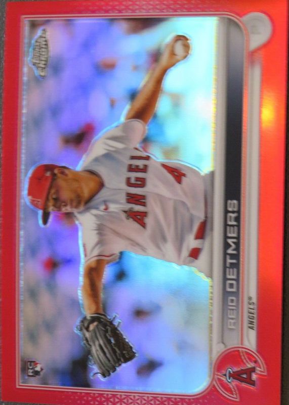 Reid Detmers 2022 Topps Chrome #79 Red Refractor /5 Rookie SGC 9.5