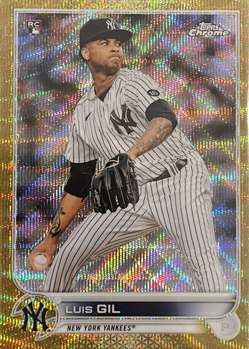 Luis Gil 2022 Topps Chrome #202 Gold Wave Refractor /50
