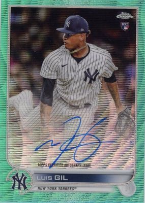 2022 Topps Chrome #RA-LG Rookie Auto - Aqua Wave Refractor /199