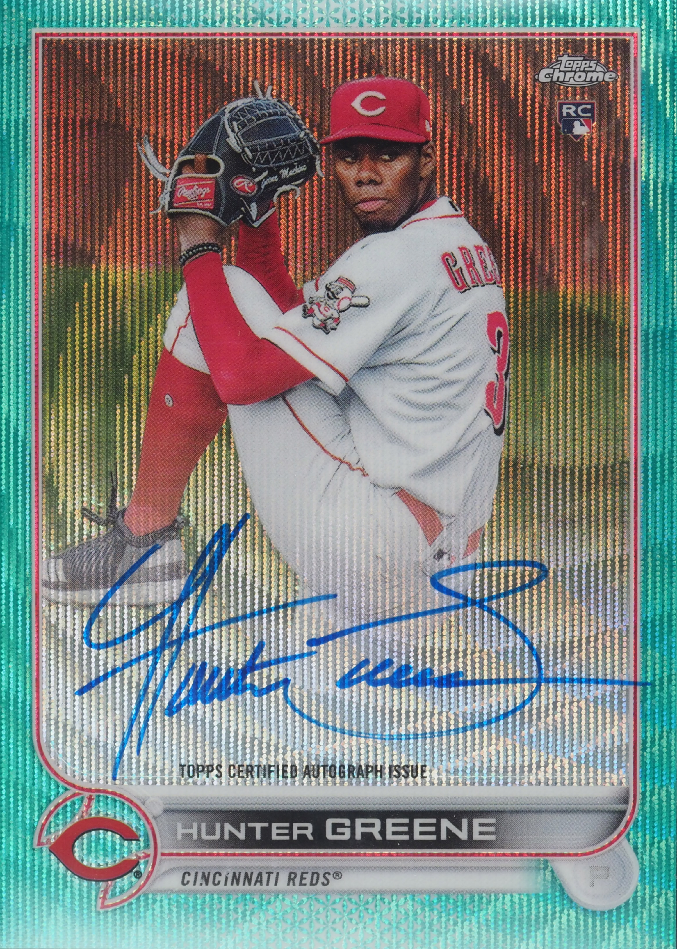 【4枚限定】 直書き toppsbowman HUNTER GREENE Hunter Greene 2022 Topps Chrome Update Baseball Rookie Card