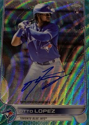 2022 Topps Chrome #RA-OL Rookie Auto - Aqua Wave Refractor /199