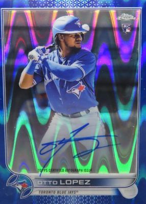 2022 Topps Chrome #RA-OL Rookie Auto - Blue RayWave Refractor /150
