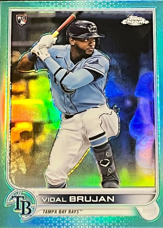 Vidal Brujan 2022 Topps Chrome #134 Aqua Refractor /199 Rookie BGS 9.5