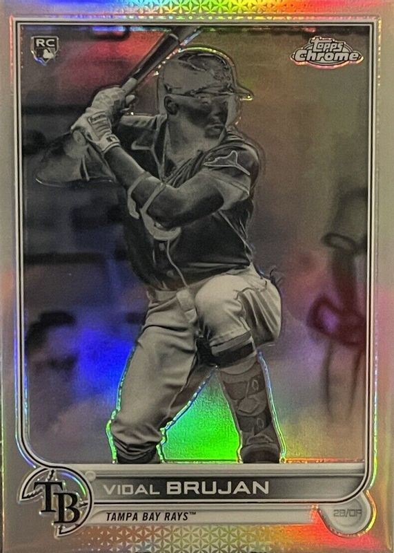 Vidal Brujan 2022 Topps Chrome #134 Negative Refractor Rookie SGC 9.5