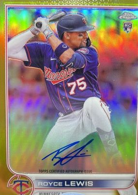 150枚限定 Royce Lewis Topps Finest auto RC 2022 Topps Finest Finest Auto Royce Lewis #FA-RL Rookie Auto
