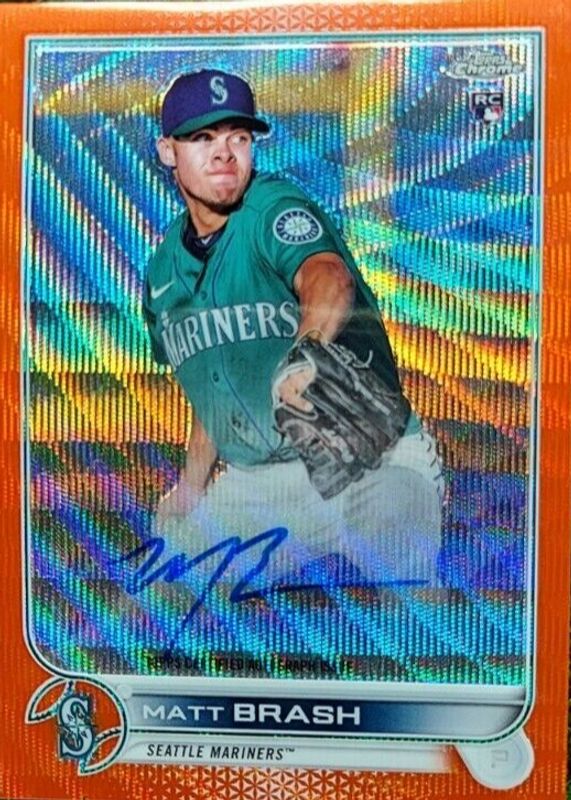 2022 Topps Chrome #RA-MBR Rookie Auto - Orange Wave Refractor /25