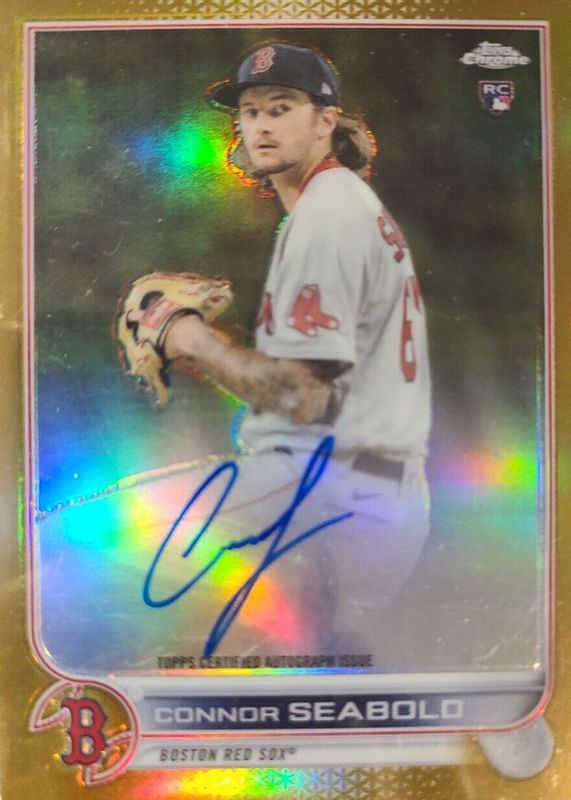 Connor Seabold 2022 Topps Chrome #RA-CS Rookie Auto - Gold Refractor /50 Rookie SGC 10