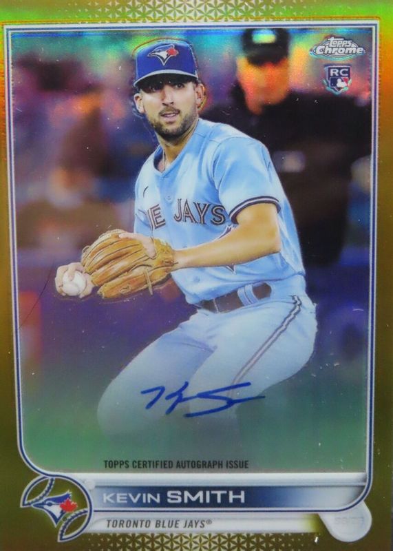 Kevin Smith 2022 Topps Chrome #RA-KS Rookie Auto - Gold Refractor /50 Rookie RAW